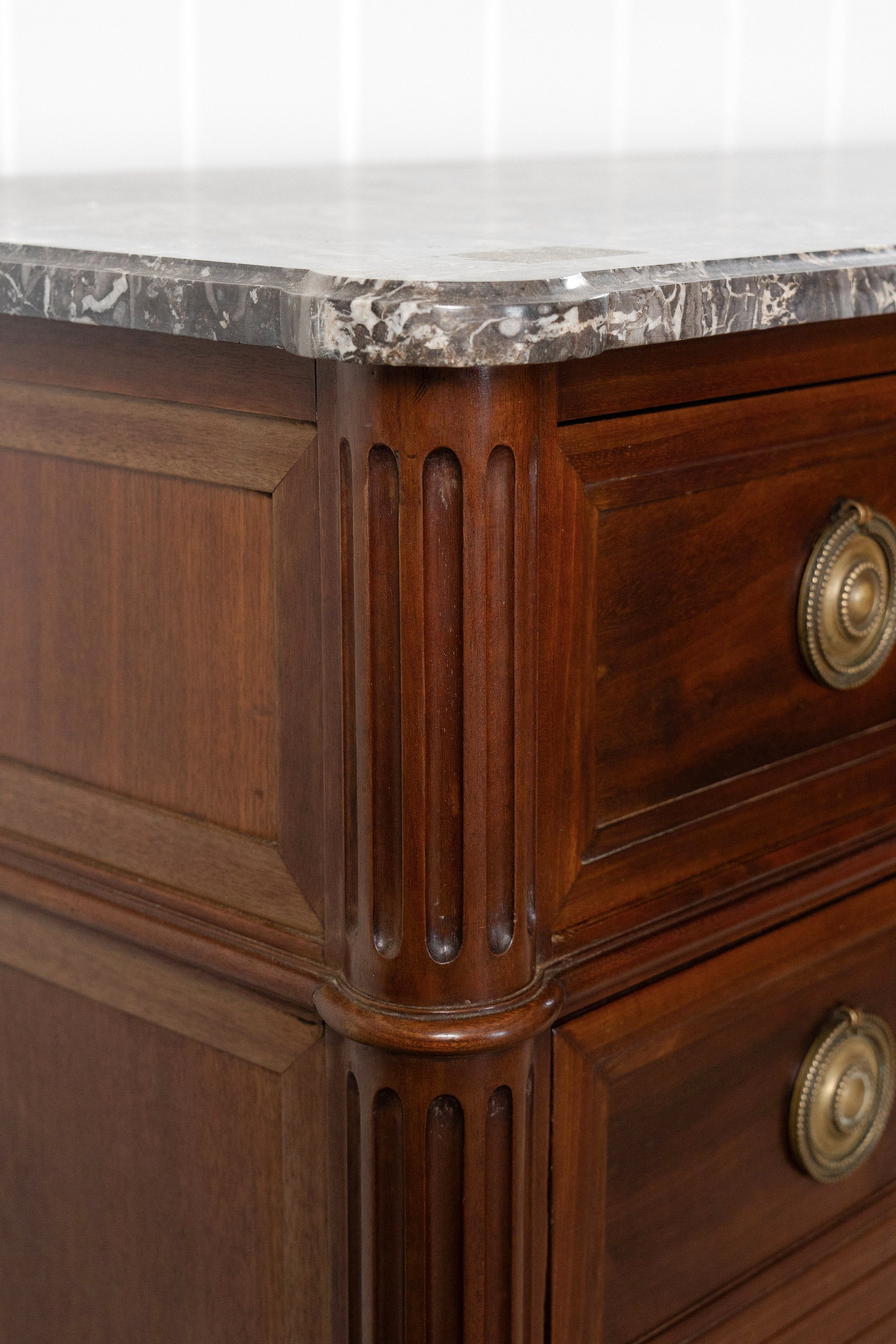 19th Century Louis XVI Style Marble Top Commode