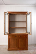 Load image into Gallery viewer, Large Victorian Oak Library Bookcase
