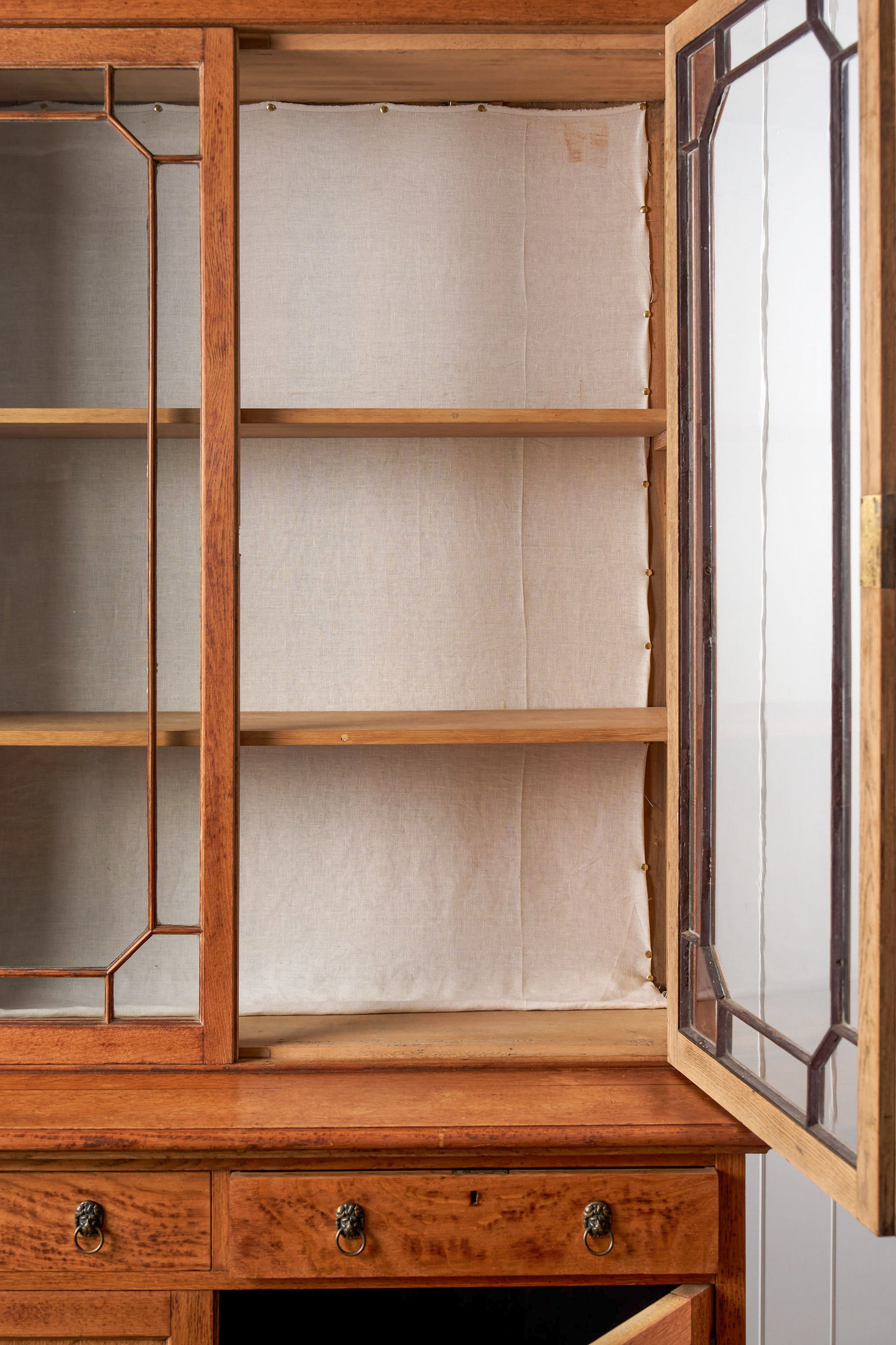 Large Victorian Oak Library Bookcase