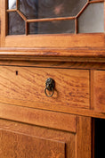 Load image into Gallery viewer, Large Victorian Oak Library Bookcase
