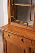 Load image into Gallery viewer, Large Victorian Oak Library Bookcase

