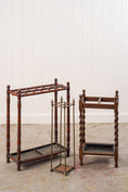 Load image into Gallery viewer, Vintage 1930s English Oak Barley Twist Umbrella/Stick Stand
