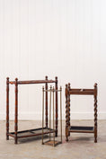 Load image into Gallery viewer, Vintage 1930s English Oak Barley Twist Umbrella/Stick Stand
