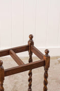 Load image into Gallery viewer, Vintage 1930s English Oak Barley Twist Umbrella/Stick Stand
