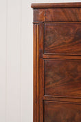 Load image into Gallery viewer, 19th Century Walnut Bow Front Chest with Fluted Sides
