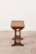 Load image into Gallery viewer, Set of Nesting Tables, Mahogany with Faux Bamboo Legs

