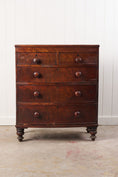 Load image into Gallery viewer, 19th Century Walnut Bow Front Chest on Tulip Feet
