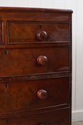 Load image into Gallery viewer, 19th Century Walnut Bow Front Chest on Tulip Feet
