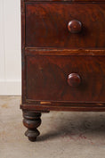 Load image into Gallery viewer, 19th Century Walnut Bow Front Chest on Tulip Feet
