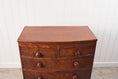 Load image into Gallery viewer, 19th Century Walnut Bow Front Chest on Tulip Feet
