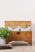 Load image into Gallery viewer, Elm Wood Blanket Chest with Notched Edge
