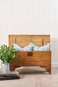 Load image into Gallery viewer, Elm Wood Blanket Chest with Notched Edge
