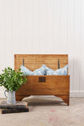 Load image into Gallery viewer, Elm Wood Blanket Chest with Notched Edge
