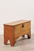 Load image into Gallery viewer, Elm Wood Blanket Chest with Notched Edge
