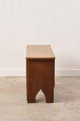 Load image into Gallery viewer, Elm Wood Blanket Chest with Notched Edge
