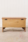 Load image into Gallery viewer, Elm Wood Blanket Chest with Notched Edge
