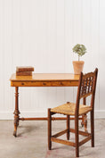 Load image into Gallery viewer, Victorian 2-Drawer Satinwood Desk (c. 1860)

