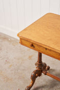 Load image into Gallery viewer, Victorian 2-Drawer Satinwood Desk (c. 1860)
