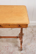 Load image into Gallery viewer, Victorian 2-Drawer Satinwood Desk (c. 1860)
