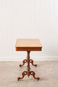 Load image into Gallery viewer, Victorian 2-Drawer Satinwood Desk (c. 1860)
