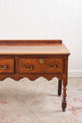 Load image into Gallery viewer, George III English Oak Sideboard with Scalloped Apron
