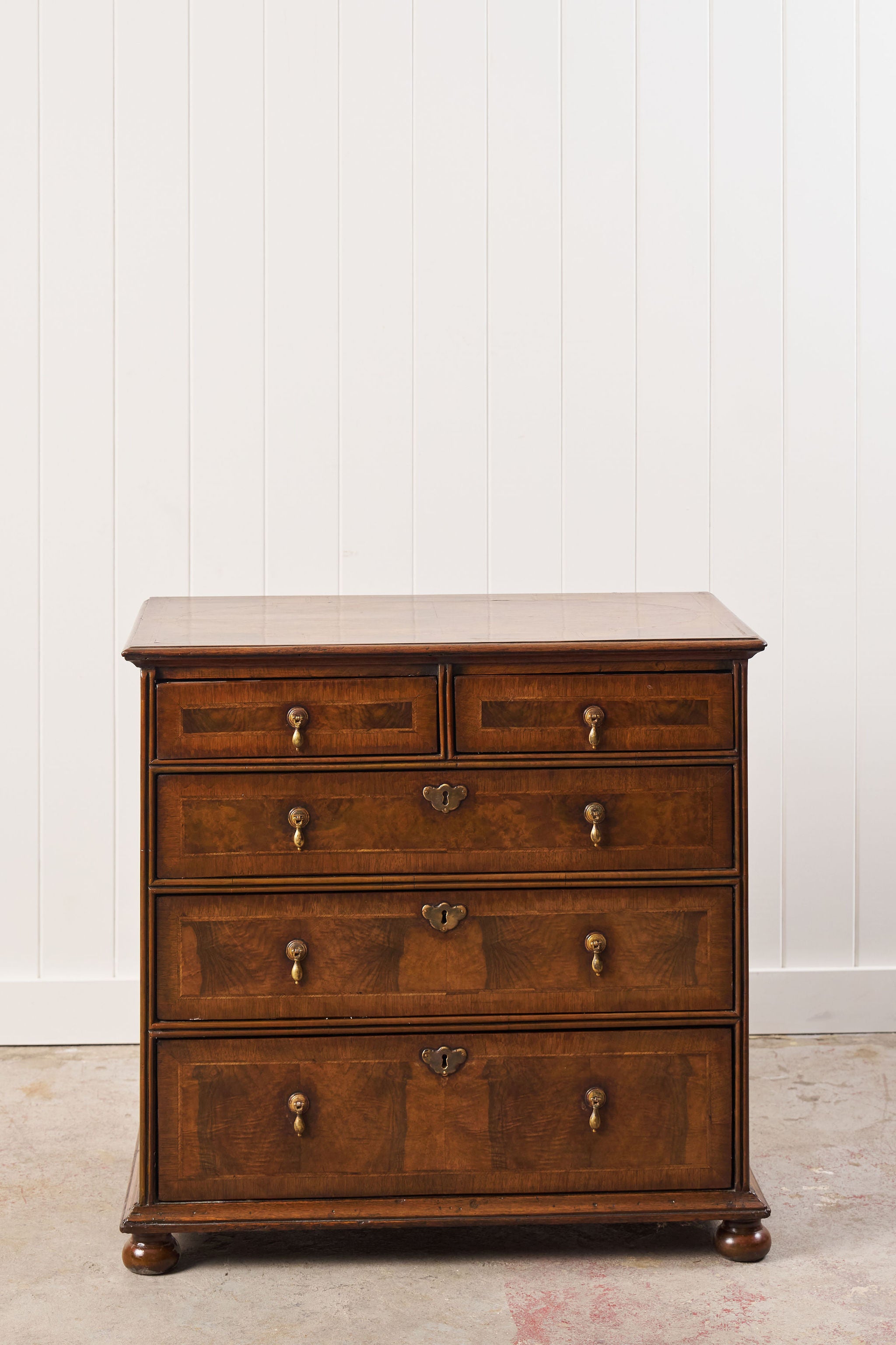 William & Mary Burl Walnut Chest (c. 1690)
