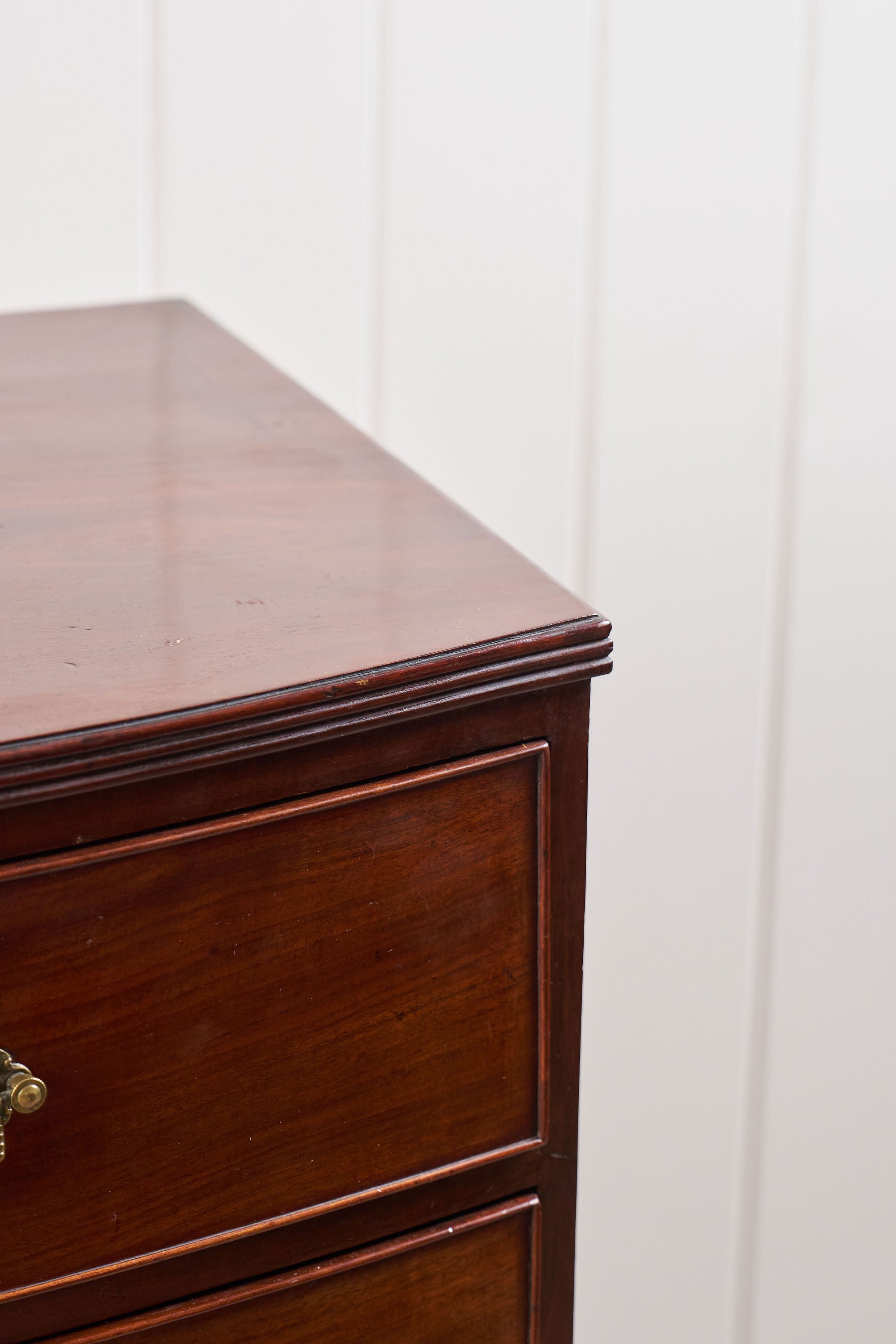 19th Century, George III, Mahogany Bow Front Chest