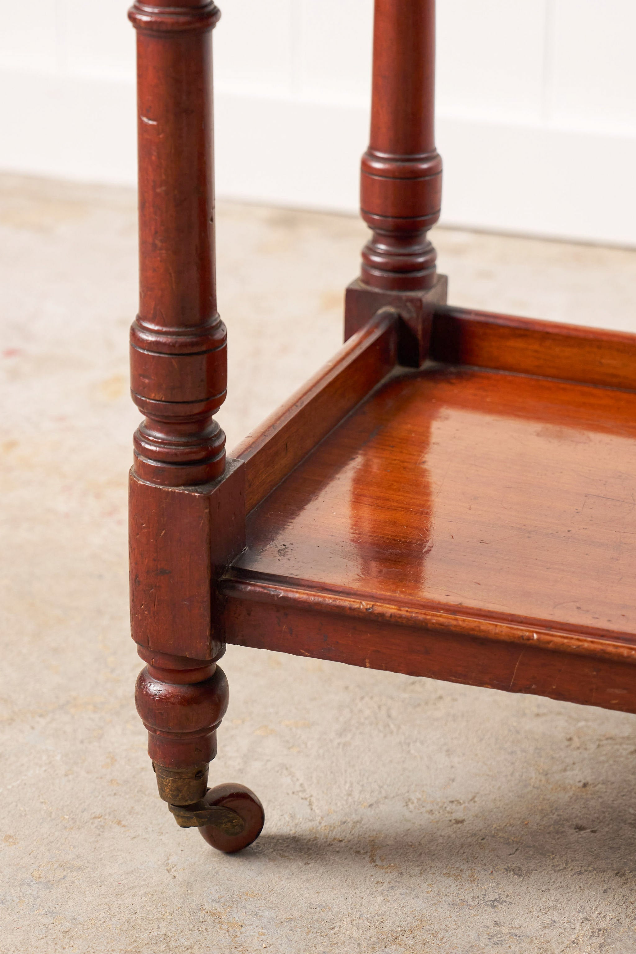 19th Century Mahogany Trolley/Server on Castors
