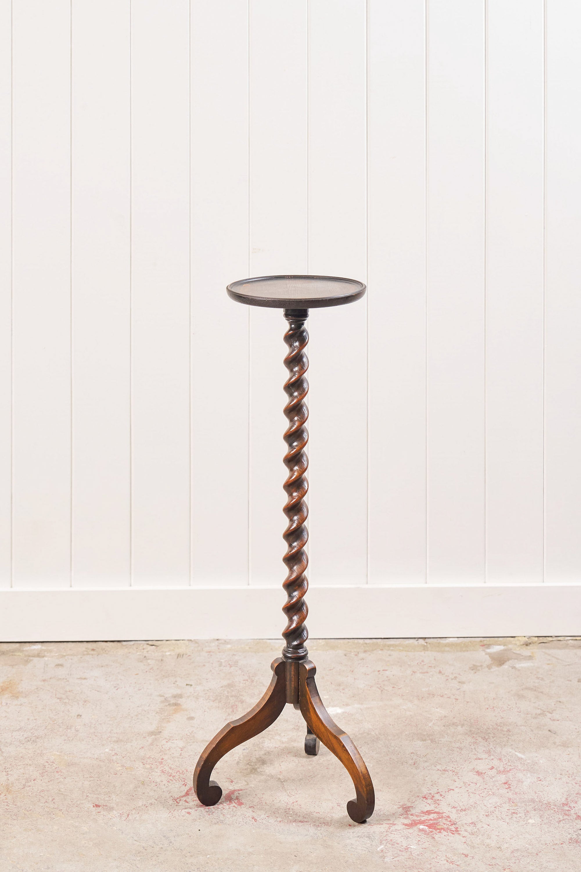 English Oak Barley Twist Stand