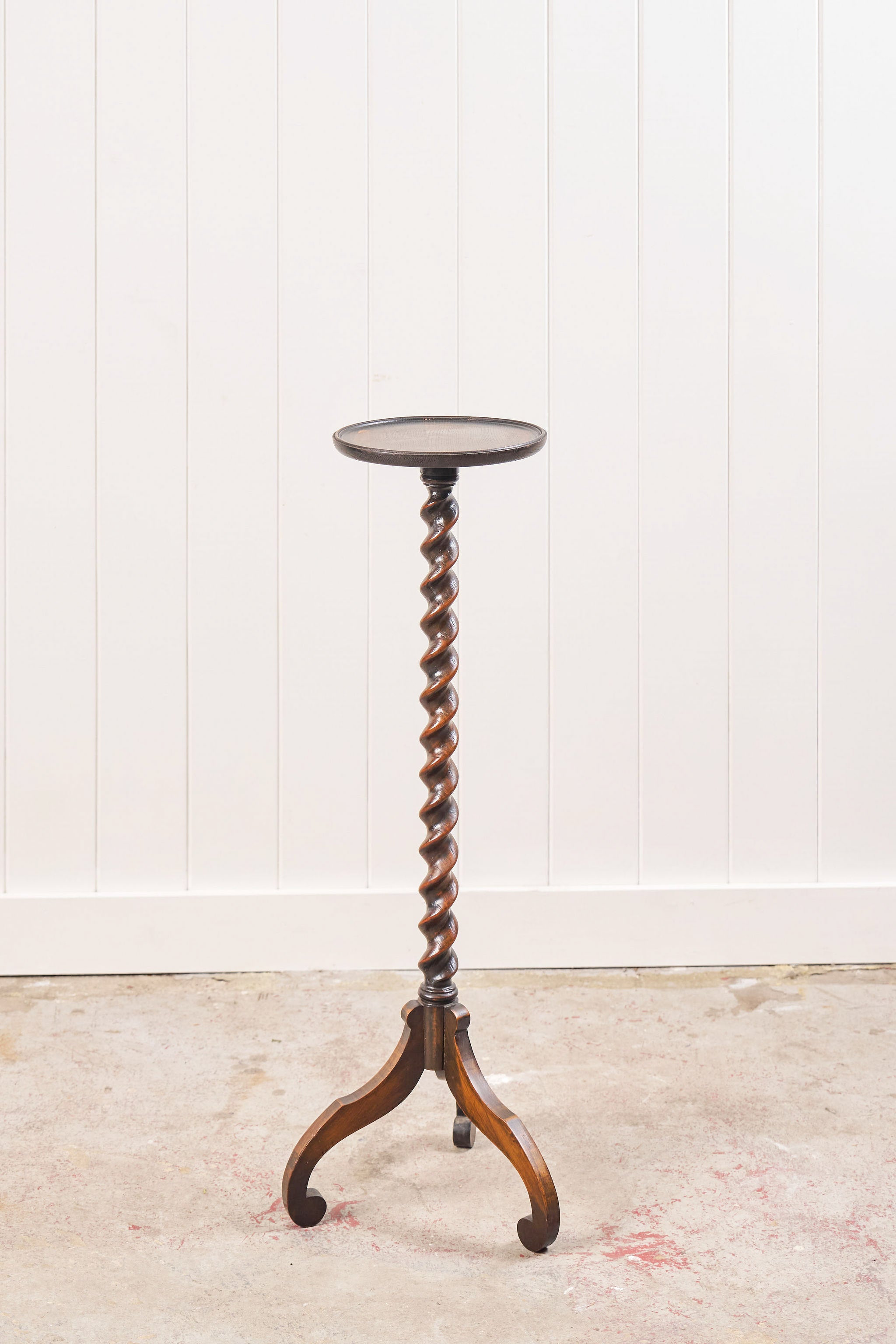 English Oak Barley Twist Stand