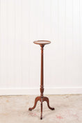 Load image into Gallery viewer, English Mahogany Fluted Column Plant Stand
