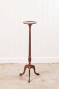 Load image into Gallery viewer, English Mahogany Fluted Column Plant Stand
