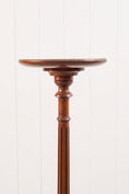 Load image into Gallery viewer, English Mahogany Fluted Column Plant Stand
