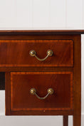 Load image into Gallery viewer, English Mahogany Inlay Knee Hole Desk
