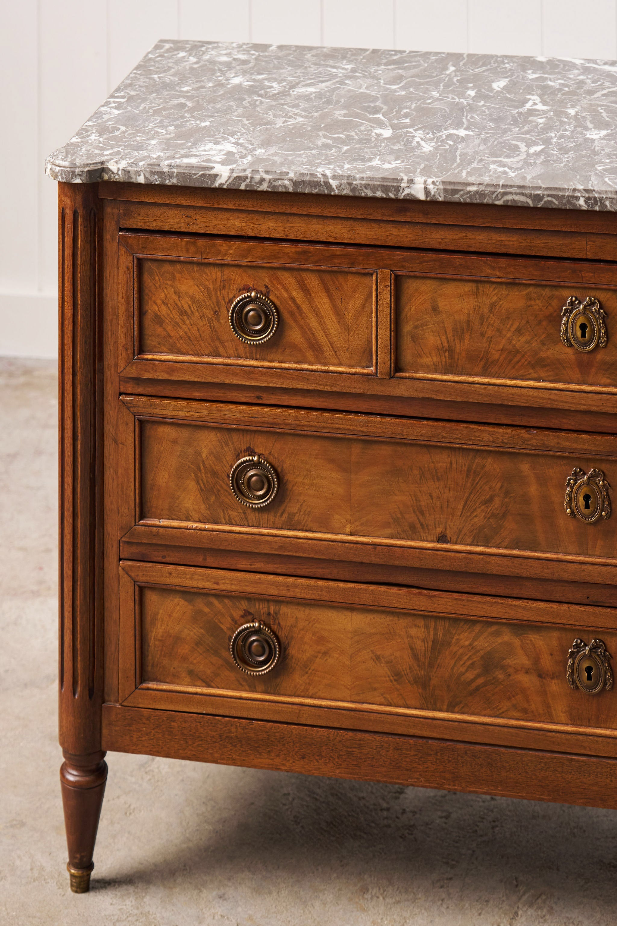 19th Century French Commode with Grey Top