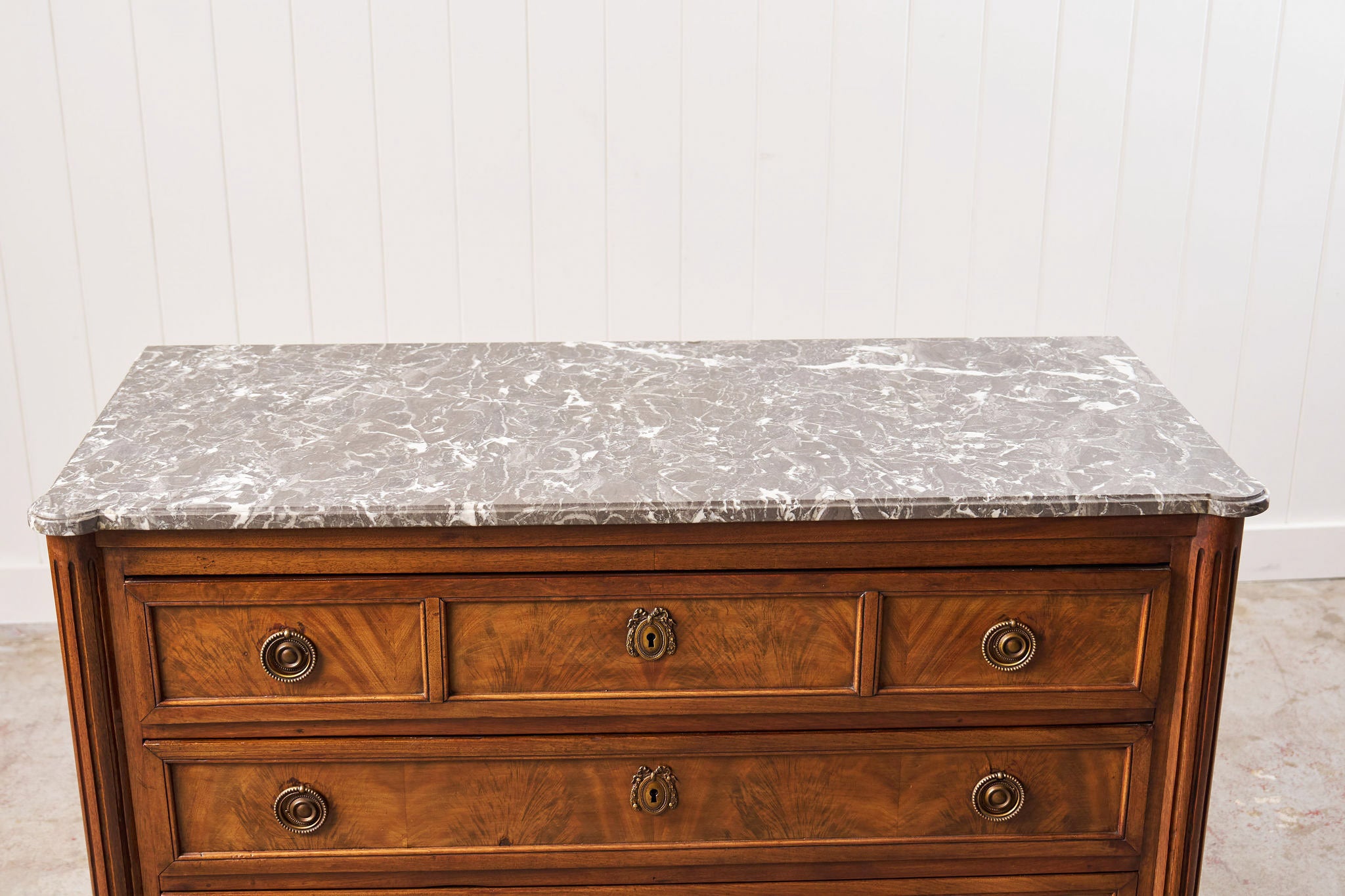 19th Century French Commode with Grey Top