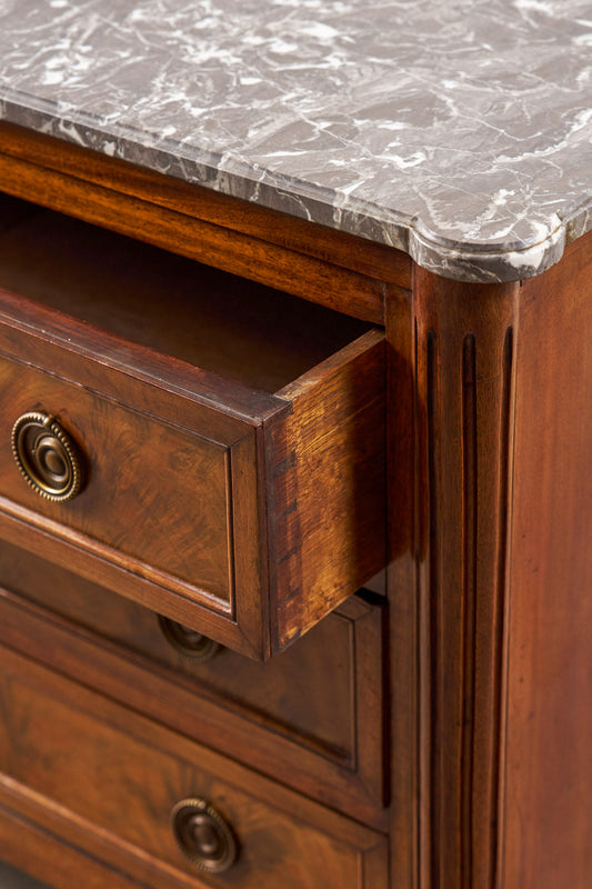 19th Century French Commode with Grey Top