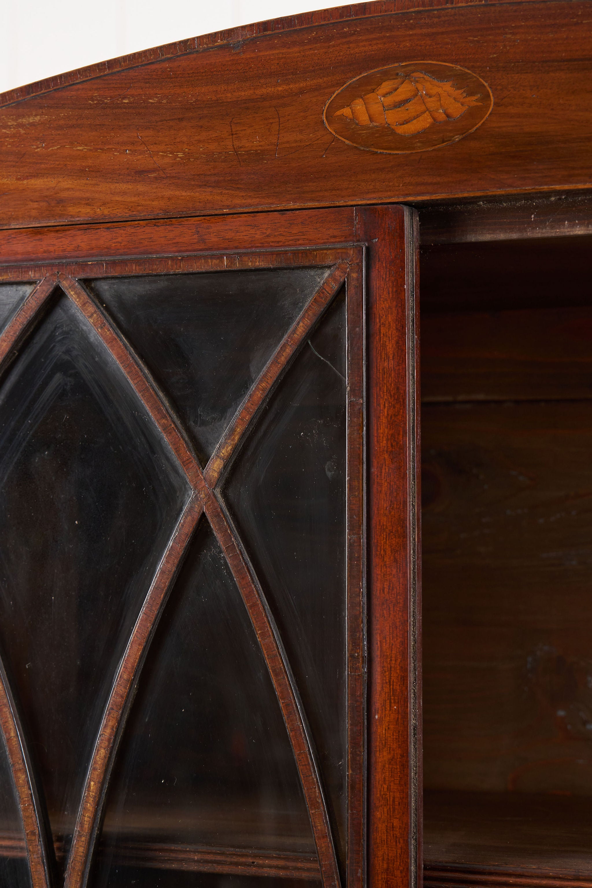 Period Sheraton Library/Display Case + Secretary (c. 1800-1810)
