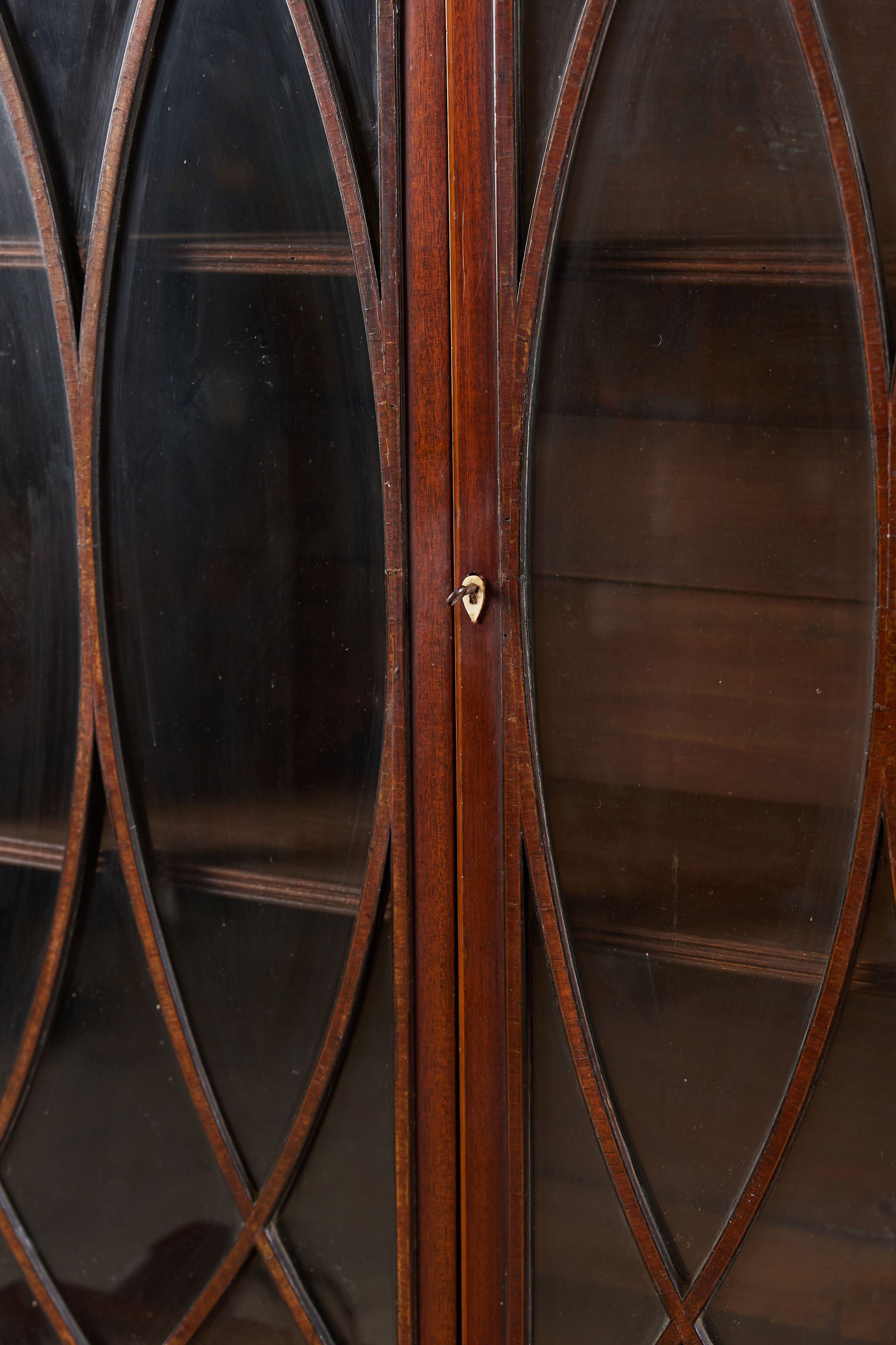 Period Sheraton Library/Display Case + Secretary (c. 1800-1810)