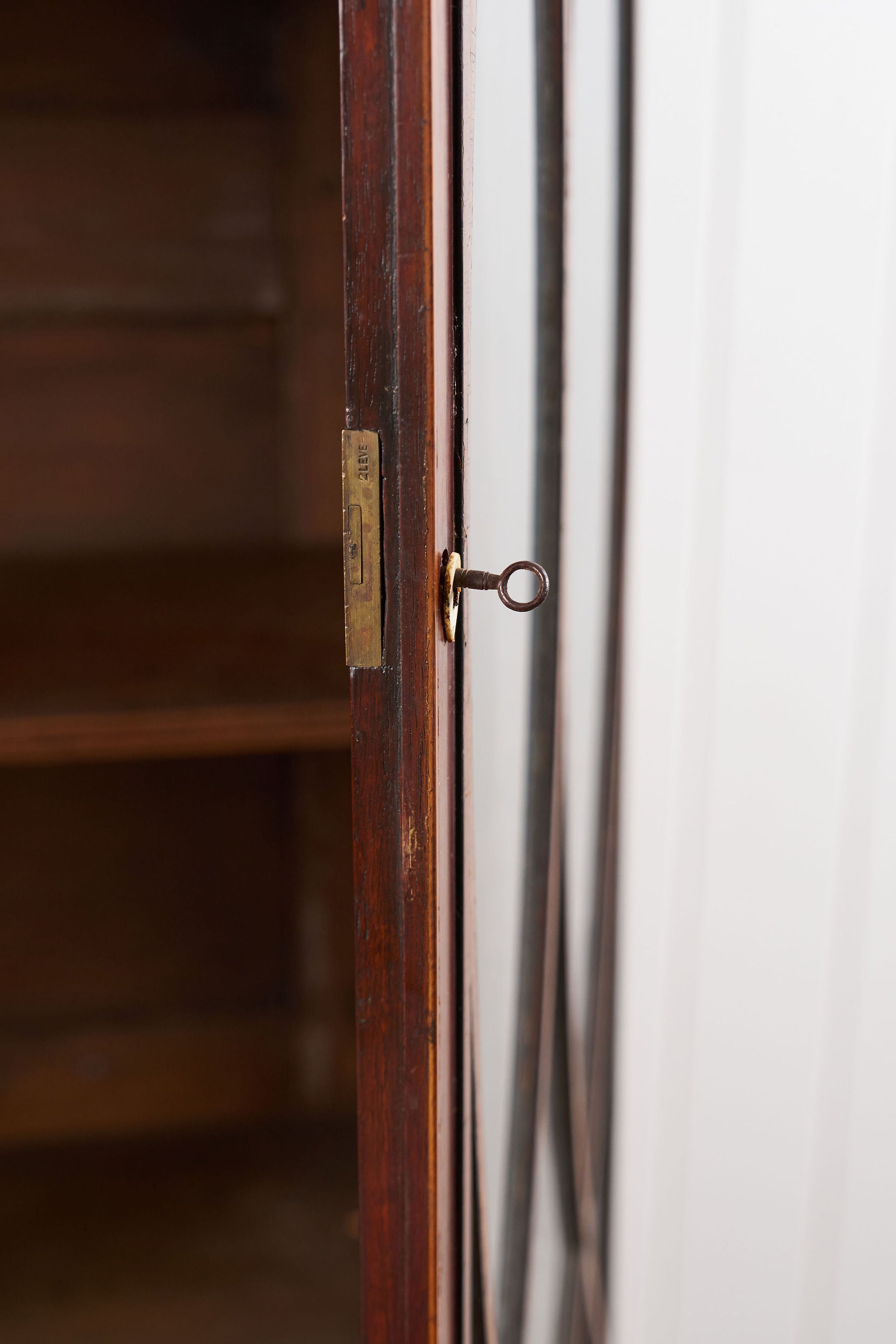 Period Sheraton Library/Display Case + Secretary (c. 1800-1810)