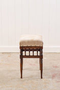 Load image into Gallery viewer, Small Edwardian Upholstered Piano Stool
