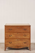 Load image into Gallery viewer, Edwardian Oak 3-Drawer Chest with Ebony Inlay

