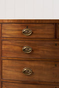 Load image into Gallery viewer, Victorian Mahogany Bow Front Chest on Splay Feet
