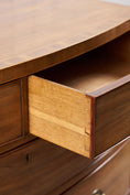 Load image into Gallery viewer, Victorian Mahogany Bow Front Chest on Splay Feet
