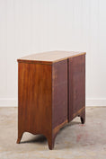 Load image into Gallery viewer, Victorian Mahogany Bow Front Chest on Splay Feet
