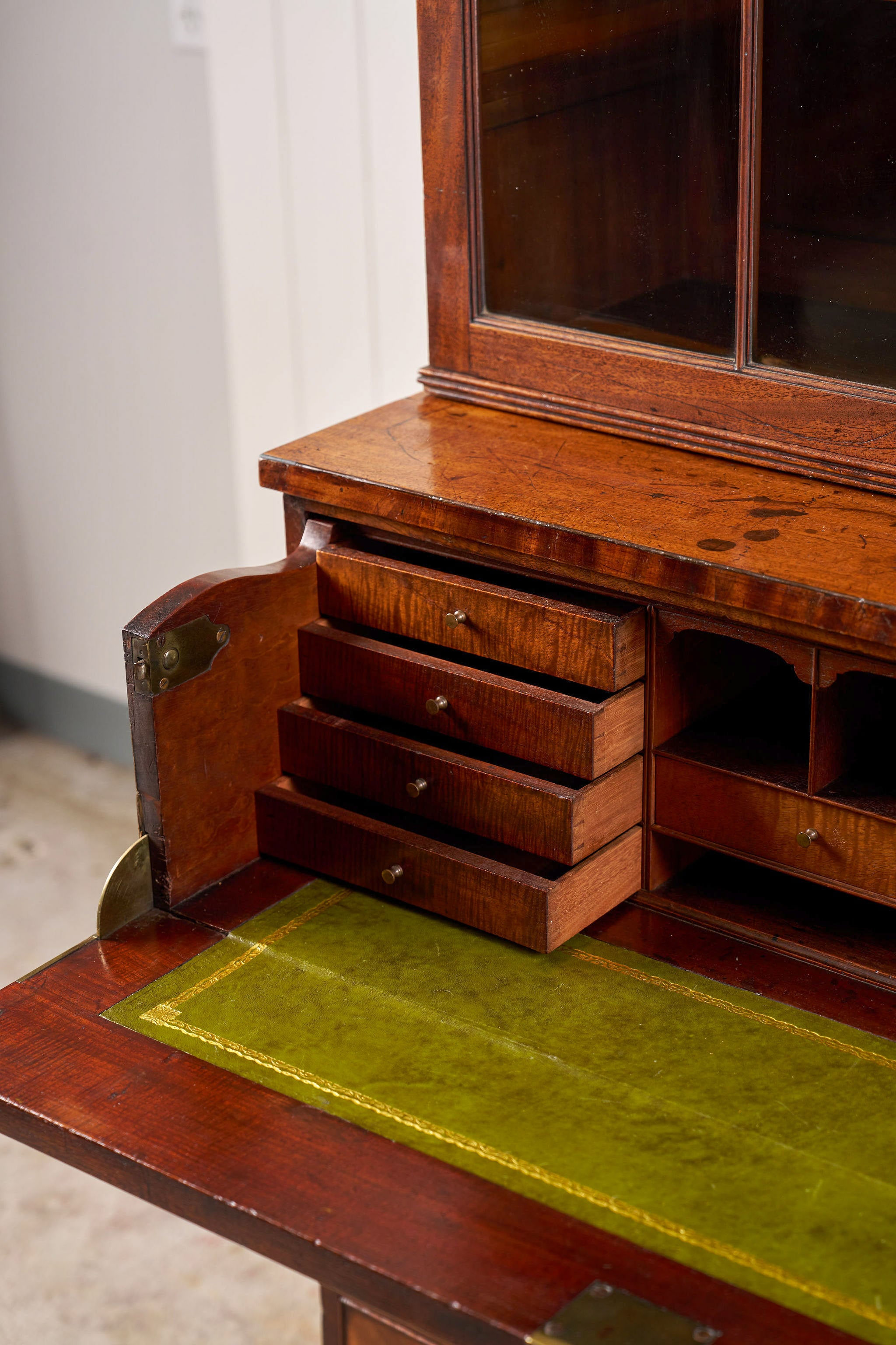 George III Mahogany Secretaire Bookcase (c. 1790)