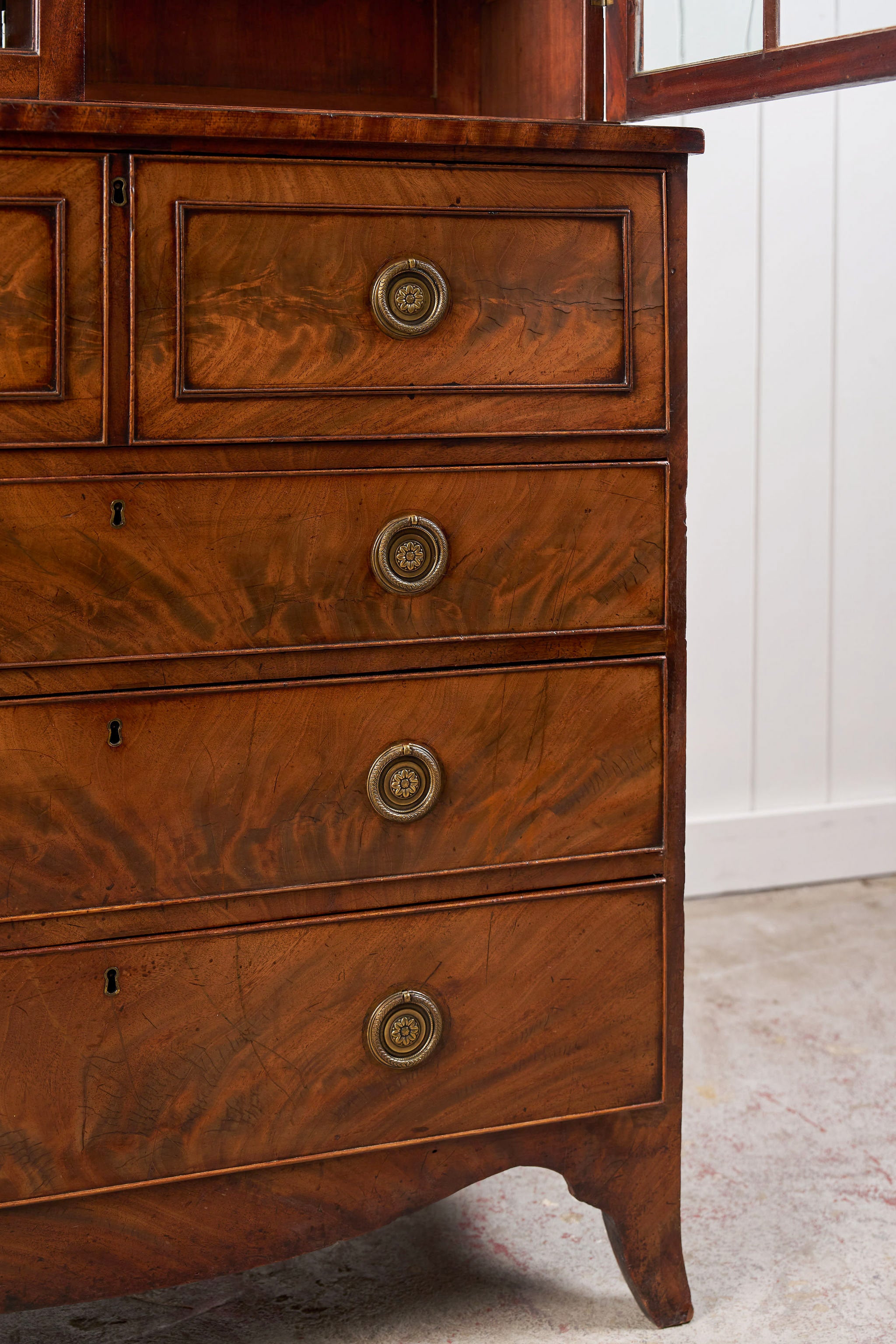 George III Mahogany Secretaire Bookcase (c. 1790)