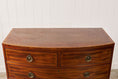 Load image into Gallery viewer, 19th Century English Mahogany 2 Over 3 Bow Front Chest with Rope Detail Ring Pulls
