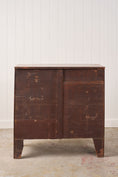Load image into Gallery viewer, 19th Century English Mahogany 2 Over 3 Bow Front Chest with Rope Detail Ring Pulls
