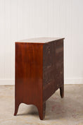 Load image into Gallery viewer, 19th Century English Mahogany 2 Over 3 Bow Front Chest with Rope Detail Ring Pulls
